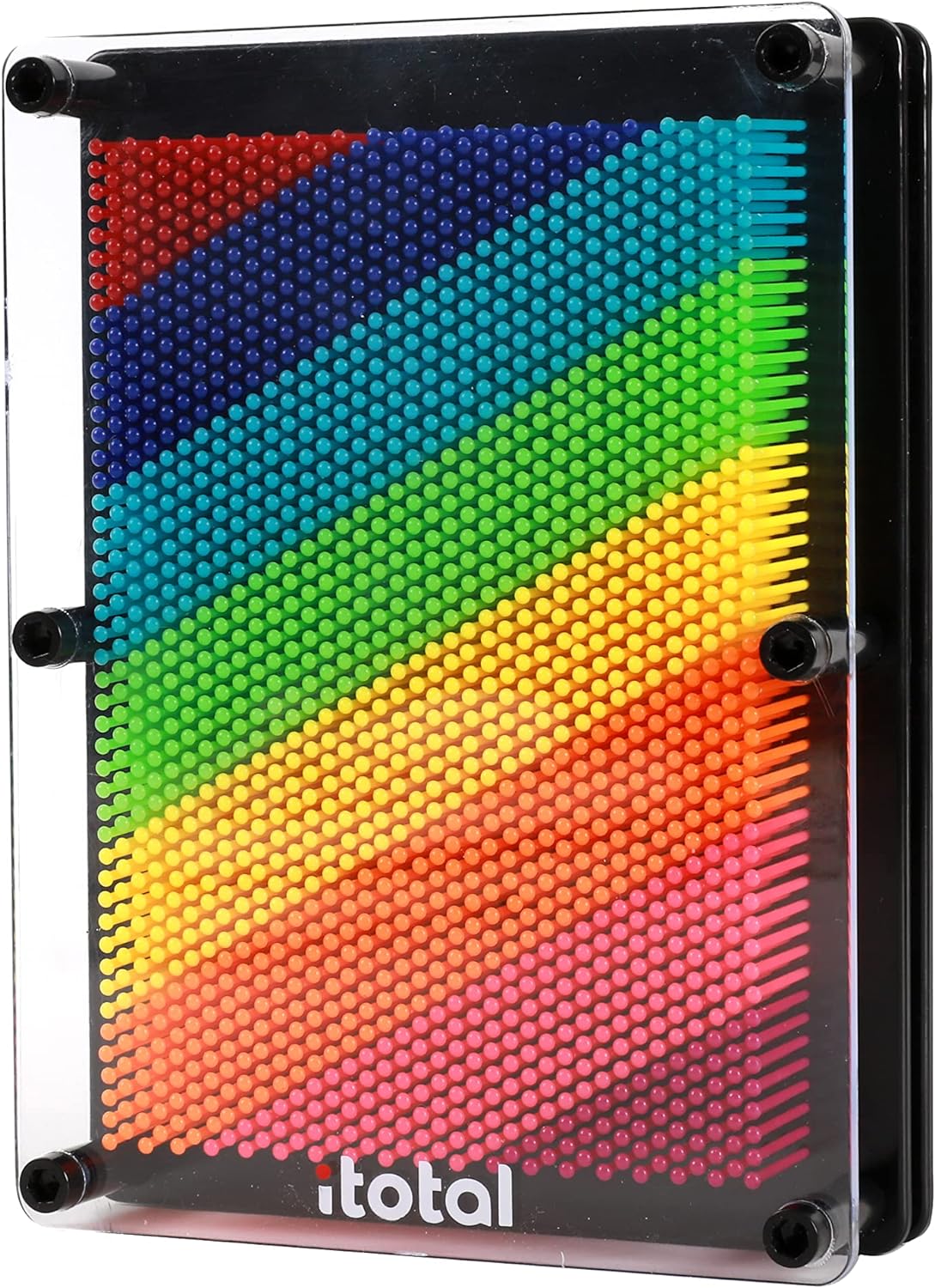 I-TOTAL® - Plastic Pin Art Board Large 25 x 5.5 x 14.8 cm for Boys, 3D Pin Art for Home and Playroom.