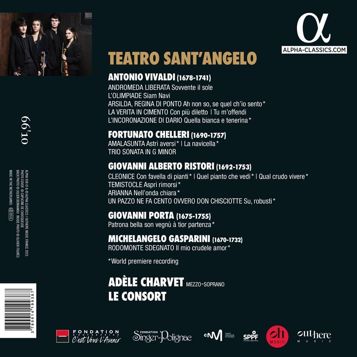 Vivaldi/Chelleri/Ristori: Teatro Sant'Angelo