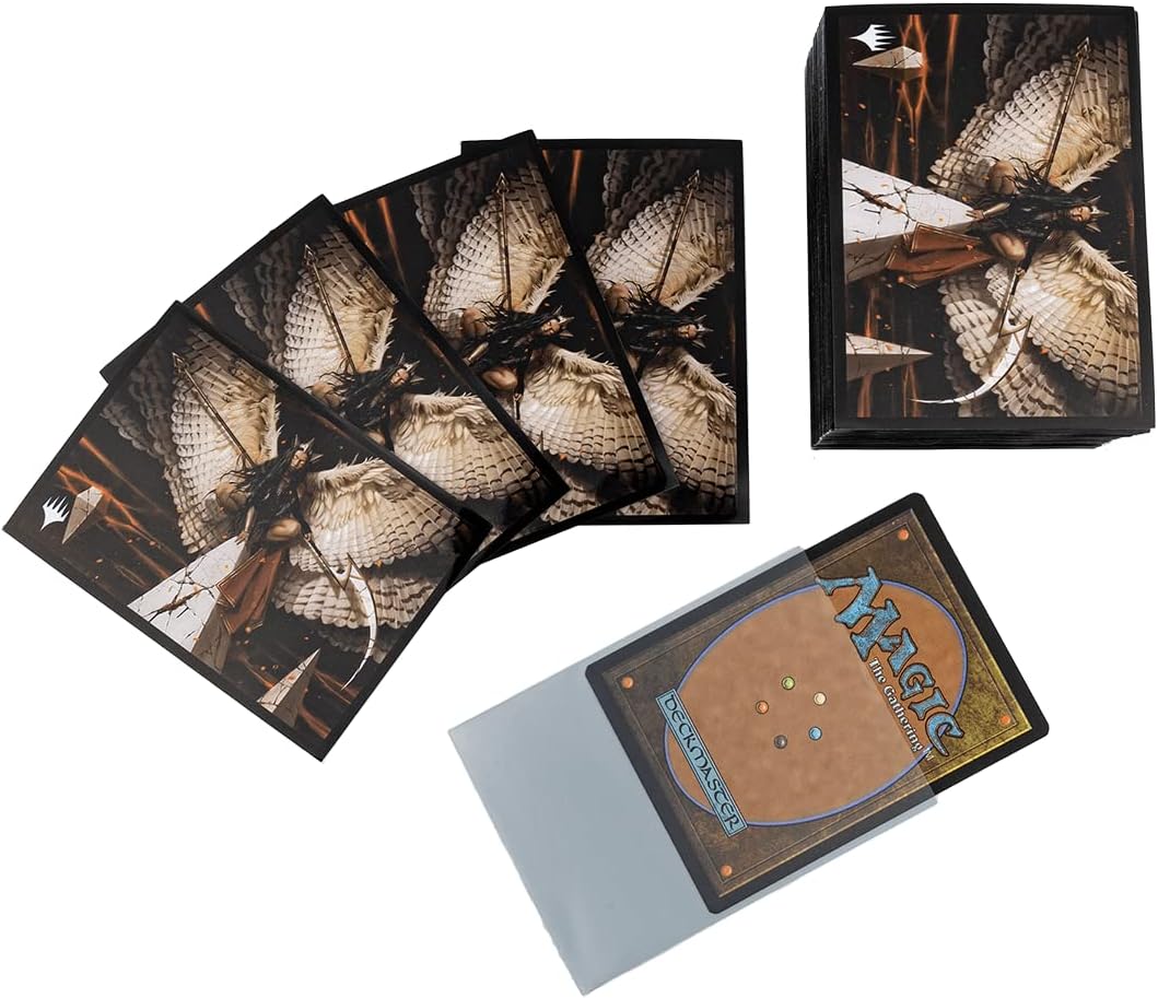Ultra PRO - March of The Machine 100ct Deck Protector Sleeves ft. Kasla, The Broken Halo for Magic: The Gathering, Protect & Store Collectible Trading Cards & Gaming Cards, Prevent Card Damage