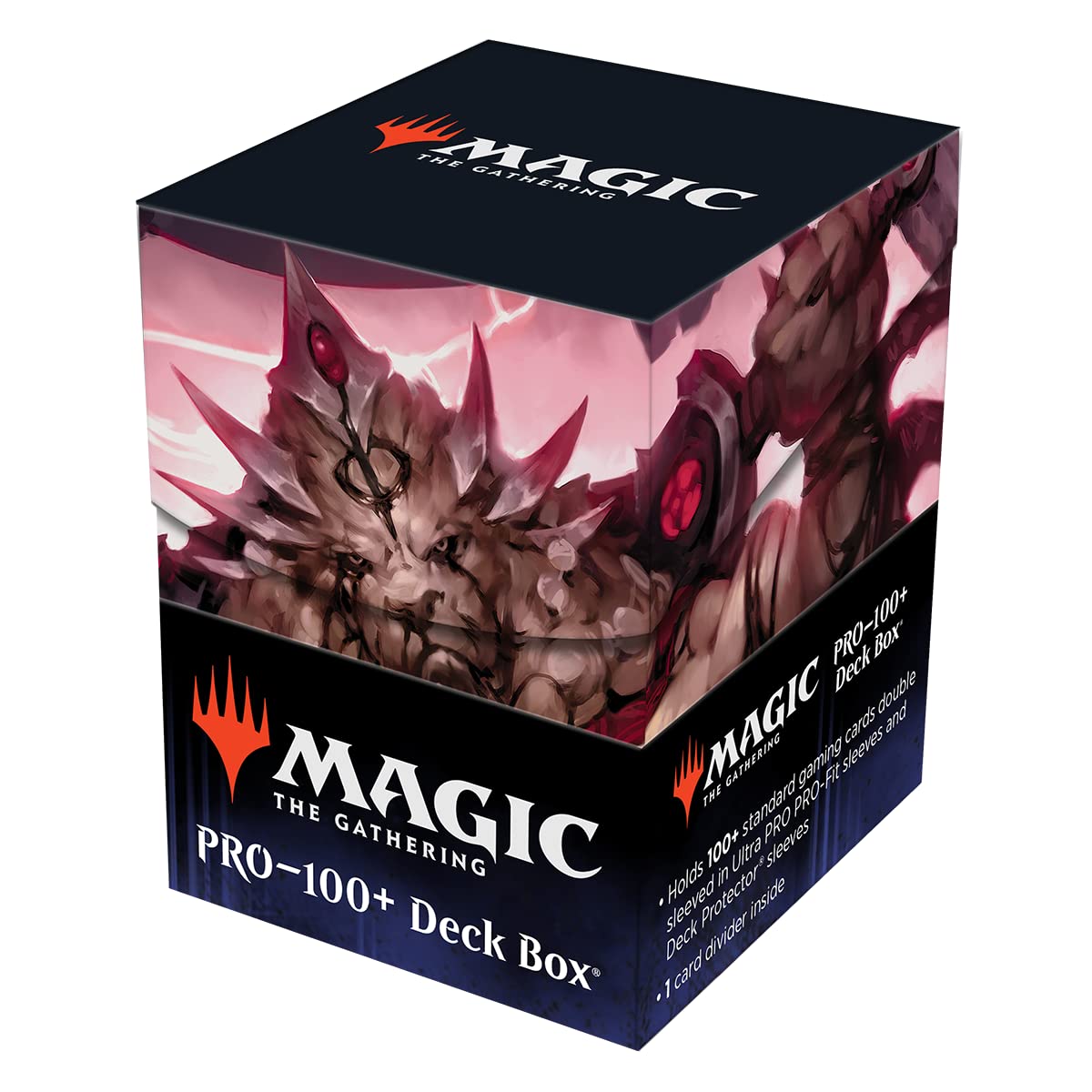 Ultra Pro - March of the Machine 100+ Deck Box ft. Brimaz, Blight of Oreskos for MTG, Store & Protect Gaming Cards, Valuable Trading Cards, Self Locking Lid, Store 100 Double Sleeved Cards