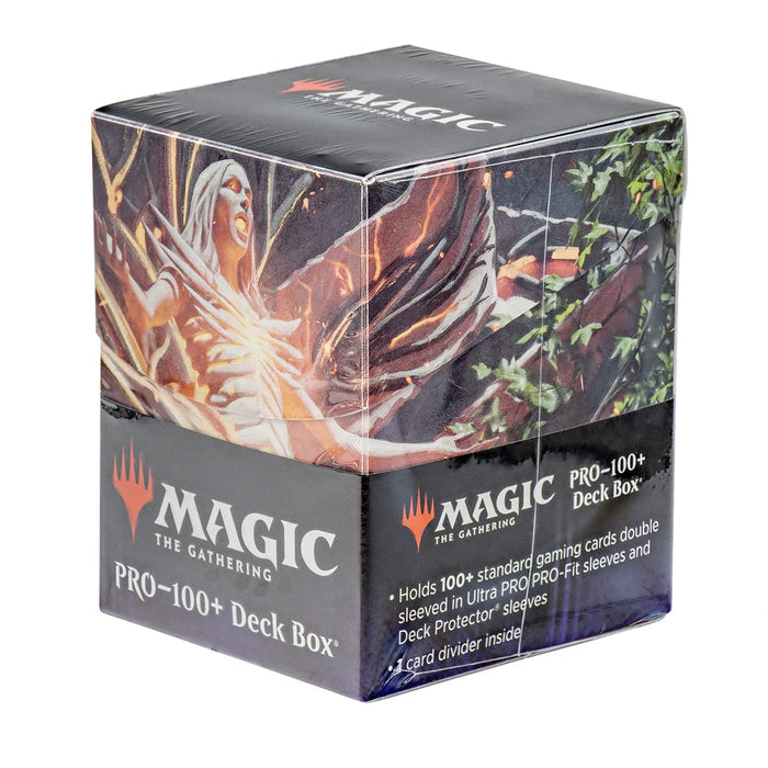 Ultra Pro - March of the Machine 100+ Deck Box ft. Wrenn and Realmbreaker for MTG, Store & Protect Gaming Cards, Valuable Trading Cards, Self Locking Lid, Store 100 Double Sleeved Cards