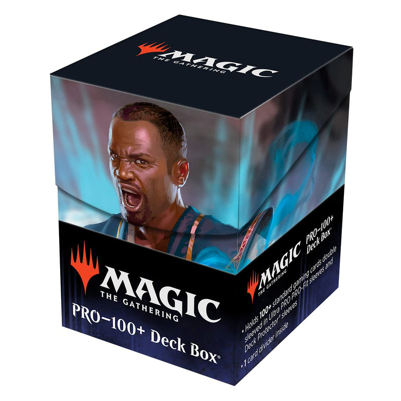 Ultra Pro - March of the Machine 100+ Deck Box ft. Teferi Akosa of Zhalfir for MTG, Store & Protect Gaming Cards, Valuable Trading Cards, Self Locking Lid, Store 100 Double Sleeved Cards