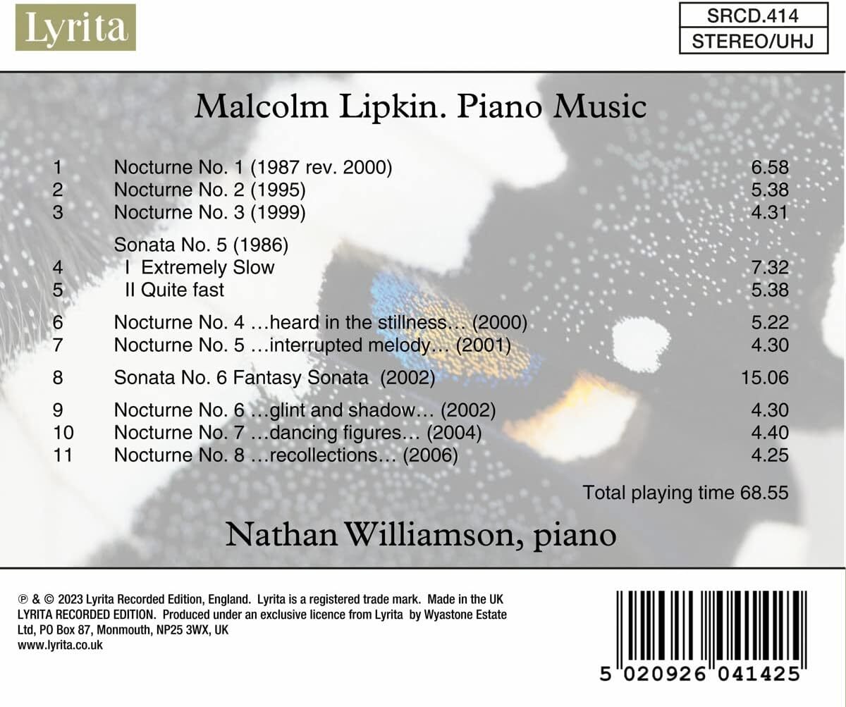Malcolm Lipkin: Piano Music