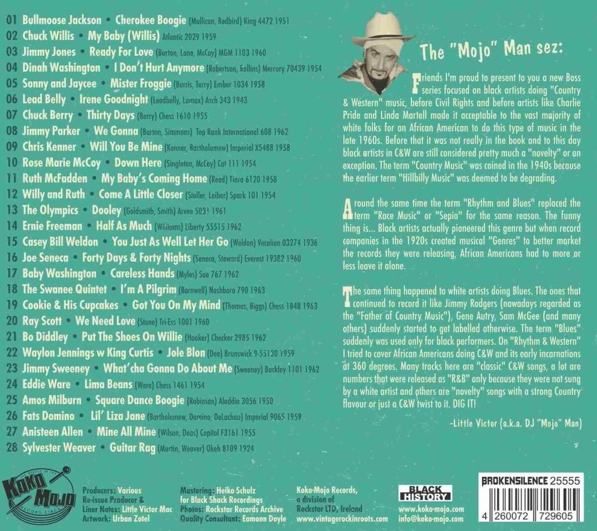 The 'Mojo' Man Presents: Rhythm & Western: Oh Lonesome Me - Volume 8