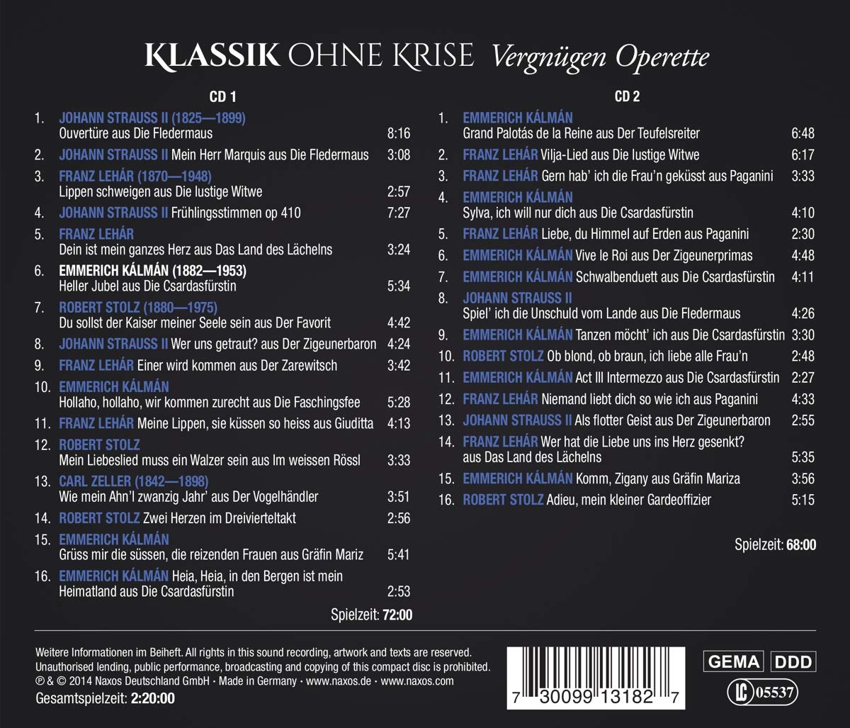 Klassik Ohne Krise: Vergnügen Operette