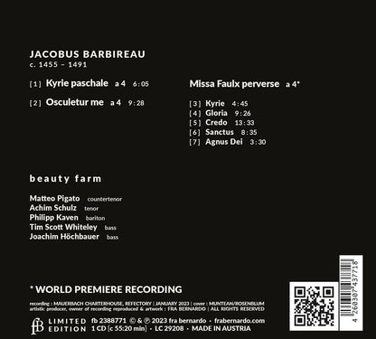 Barbireau: Mass:Motets
