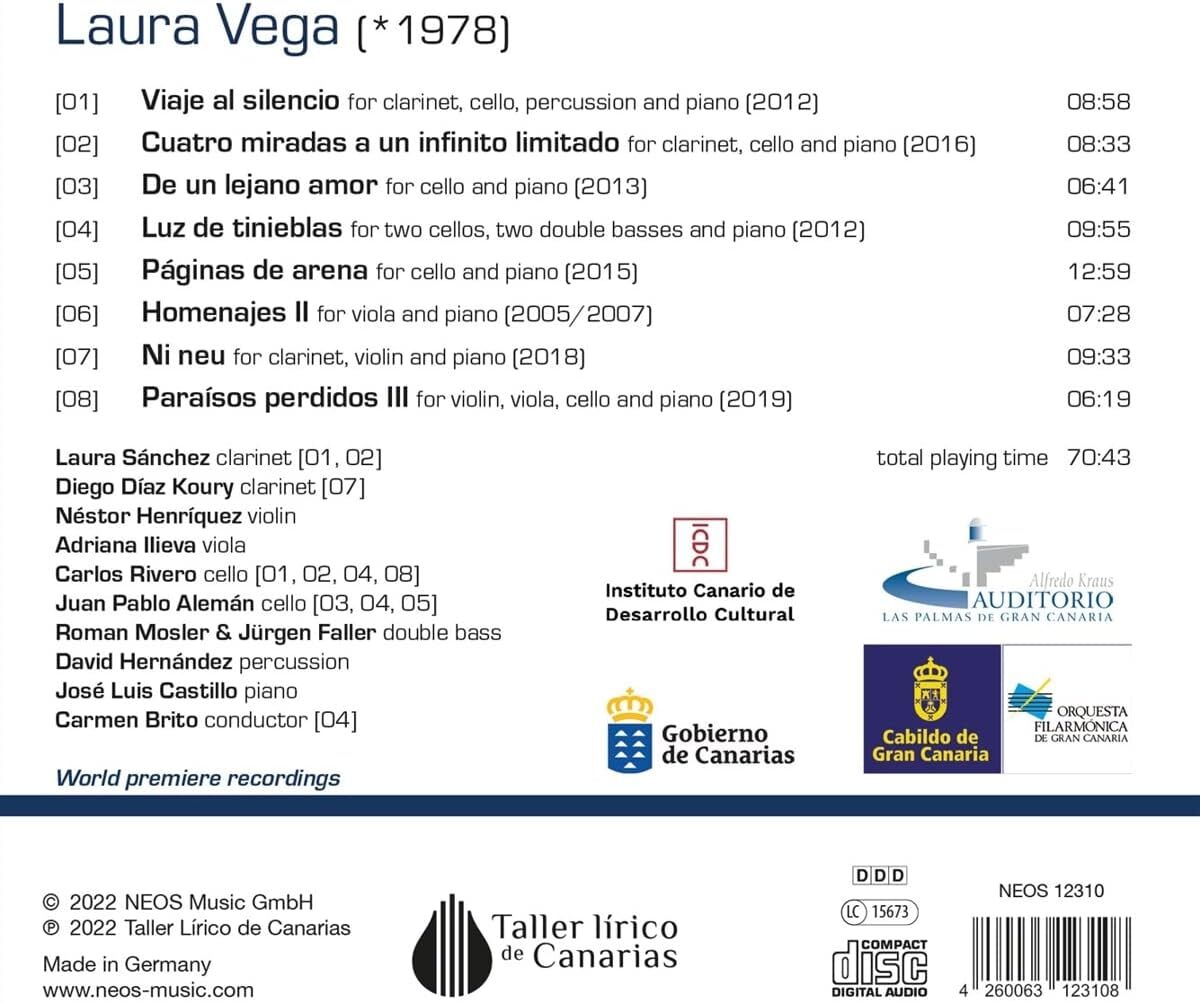 Laura Vega: Luz De Tinieblas - Chamber Music