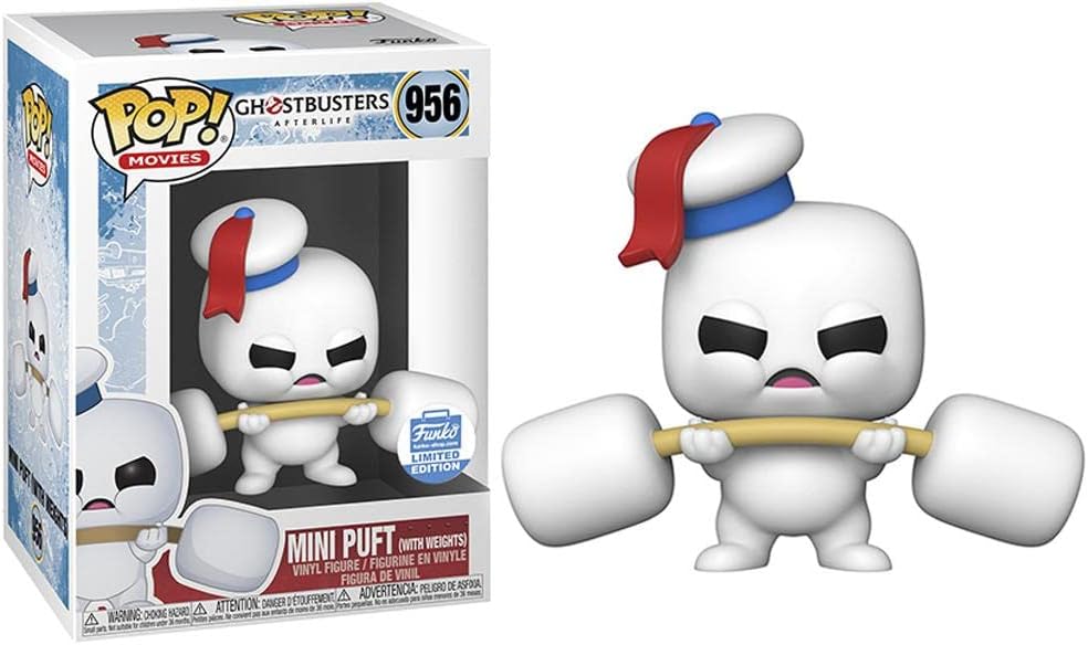 Funko POP! Movies: Ghostbusters: After-Mini Puft With Weights - Ghostbusters Afterlife - Collectable Vinyl Figure - Gift Idea - Official Merchandise - Toys for Kids & Adults - Movies Fans