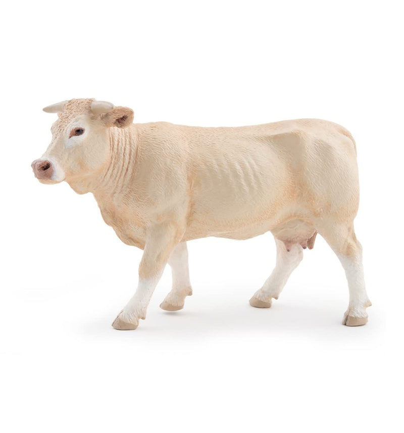 Papo Farmyard Friends Blonde D'aquitaine Toy Figure, Three Years And Above, White (51185