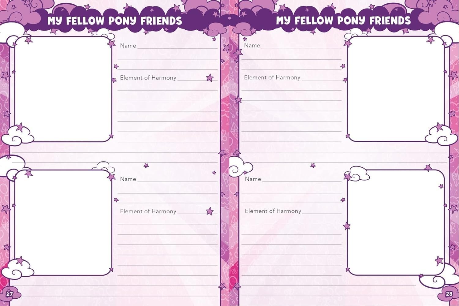 Renegade Game Studios My Little Pony Roleplaying Game Expanded Character Sheet Journal