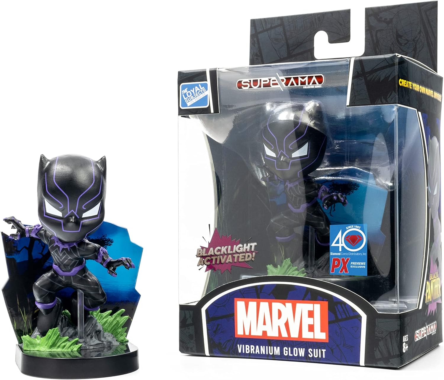 SUPERAMA Marvel Black Panther Kinetic Energy PX Diorama