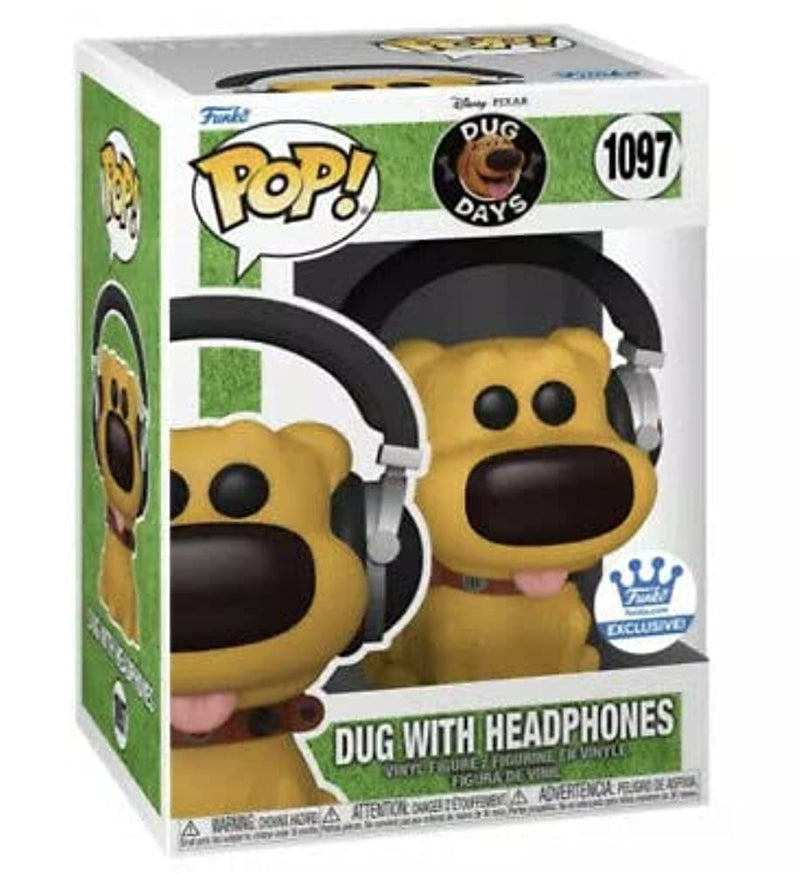 Funko Dug Days POP! Disney - Statuetta in vinile scavata con cuffie, 9 cm