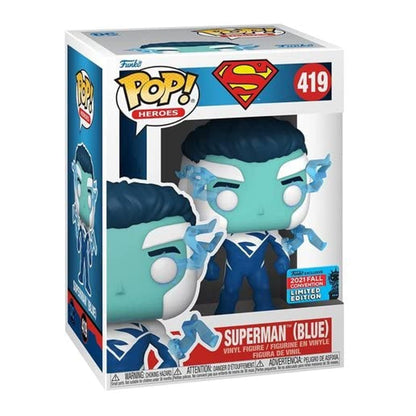 Funko POP! Heroes: DC - Superman - (Blue) - (NYCC/Fall Con) - DC Comics - Collectable Vinyl Figure - Gift Idea - Official Merchandise - Toys for Kids & Adults - Comic Books Fans