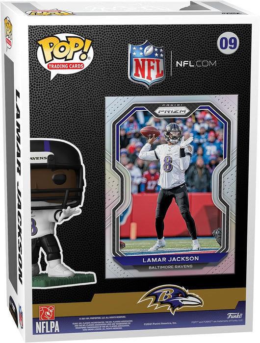 Funko POP! Trading Cards: Lamar Jackson - NFL + Panini - Collectable Vinyl Figure - Gift Idea - Official Merchandise - Toys for Kids & Adults - Sports Fans - Model Figure for Collectors and Display