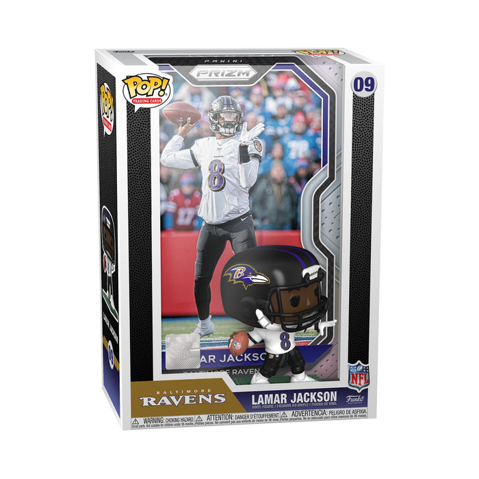 Funko POP! Trading Cards: Lamar Jackson - NFL + Panini - Collectable Vinyl Figure - Gift Idea - Official Merchandise - Toys for Kids & Adults - Sports Fans - Model Figure for Collectors and Display
