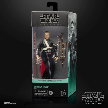 Star Wars The Black Series Chirrut Îmwe 15-Cm-Scale Rogue One: A Story Collectible Action Figure, Toys for Kids Ages 4 and Up