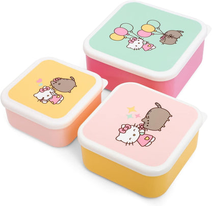 Pusheen Thumbs Up Hello Kitty 1002744 Snack Box Set of 3