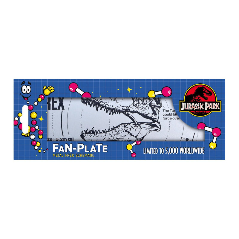 Jurassic Park Blechschild T-Rex Schematic