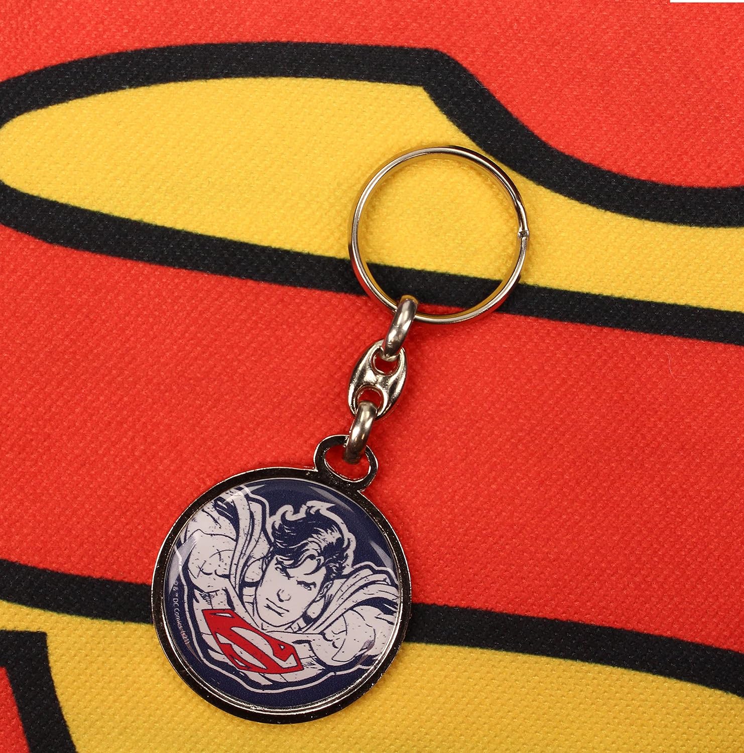 Sd Toys, Key Ring Round Metal Face Superman Universe DC