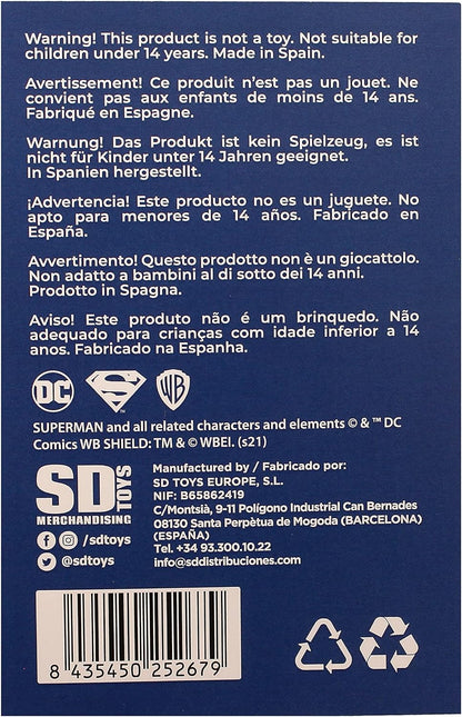 Sd Toys, Key Ring Round Metal Face Superman Universe DC