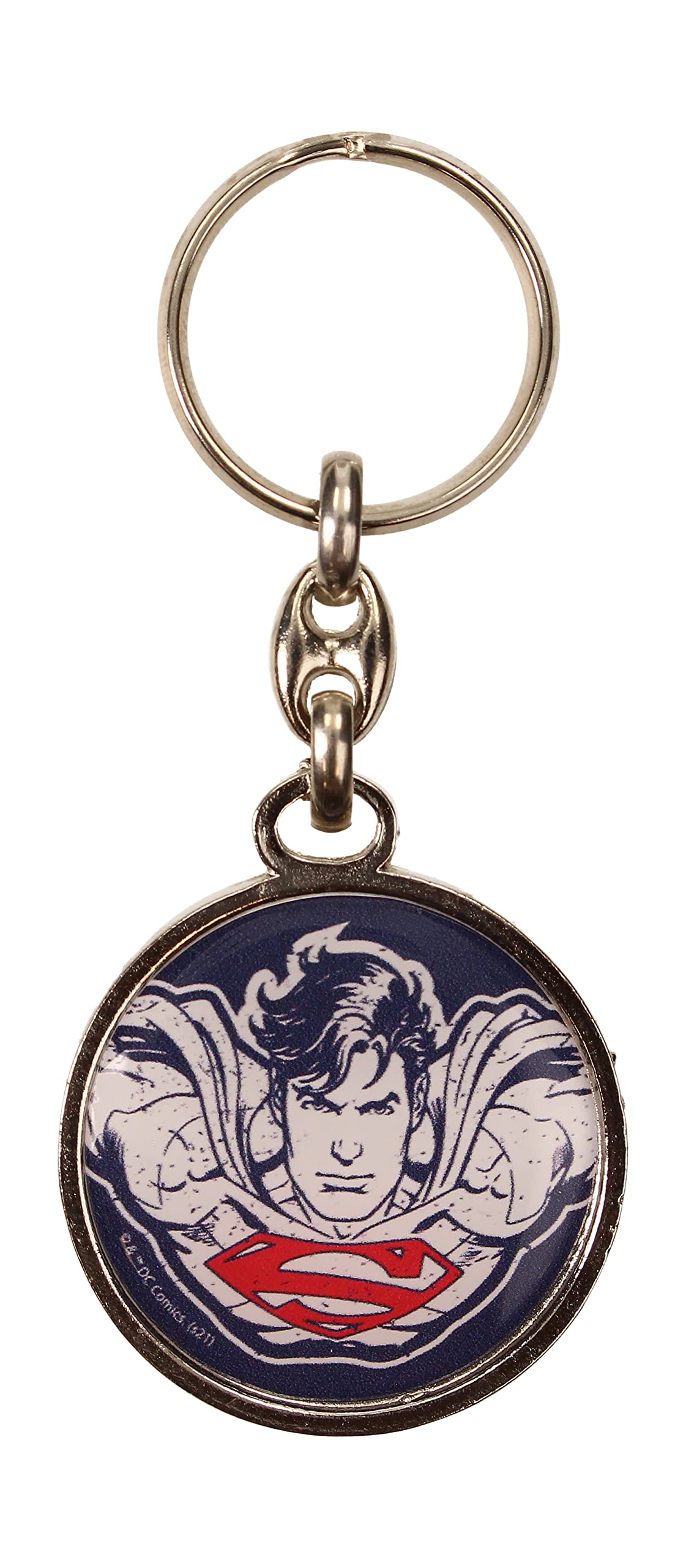 Sd Toys, Key Ring Round Metal Face Superman Universe DC