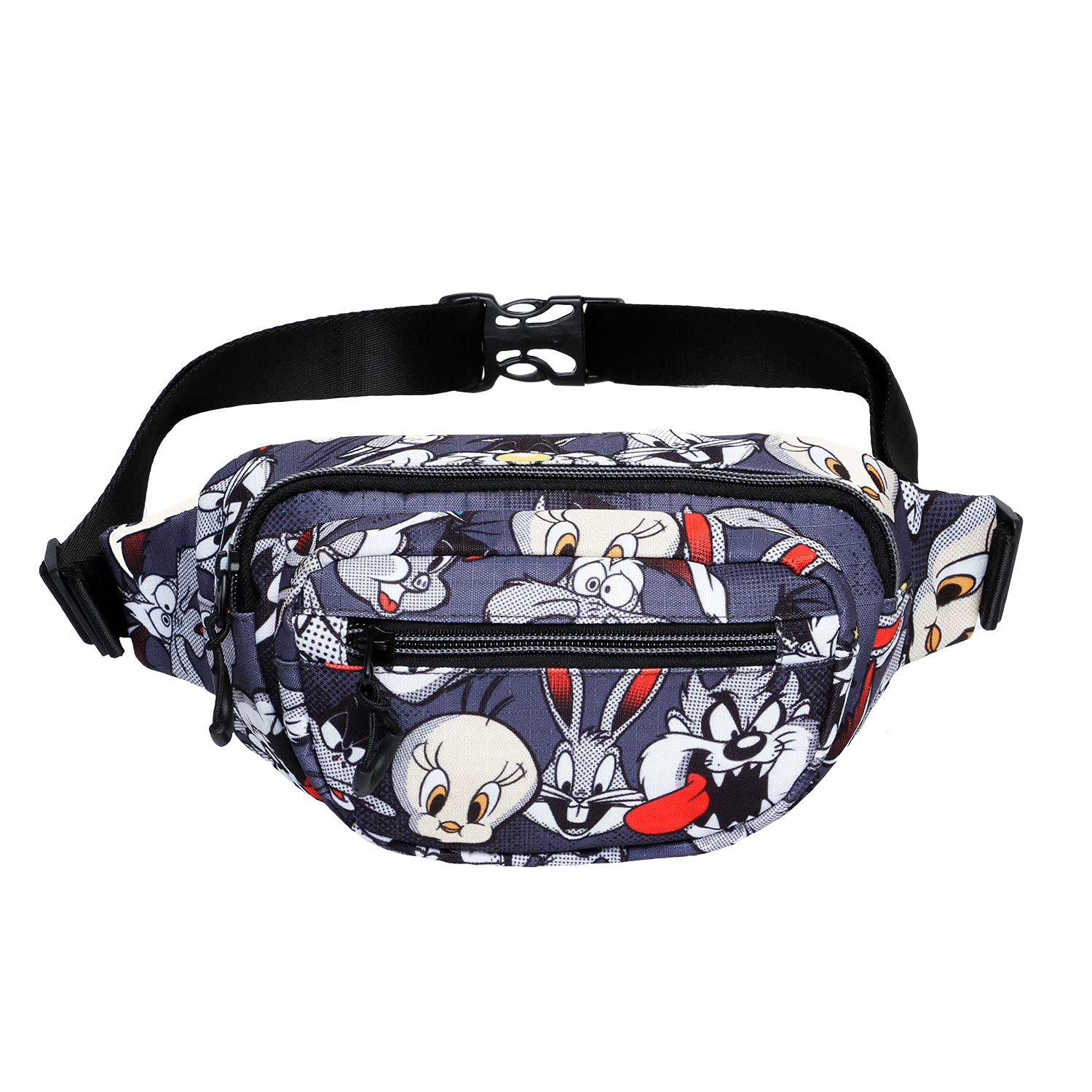 Looney Tunes Folks-Glaze Fanny Pack, Grey, 22 x 13 cm
