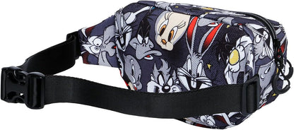 Looney Tunes Folks-Glaze Fanny Pack, Grey, 22 x 13 cm
