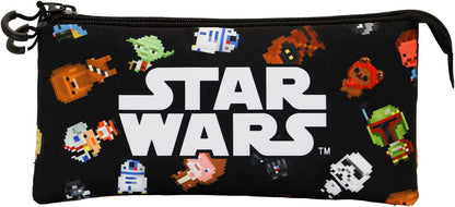 Star Wars Chibi-Fan Triple Pencil Case, Multicolour, 23 x 11 cm