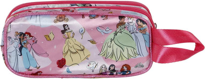 Disney Princess Strong-3D Double Pencil Case, Pink, 22 x 9.5 cm