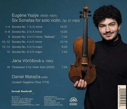 Eugène Ysaÿe: Six Sonatas for Solo Violin