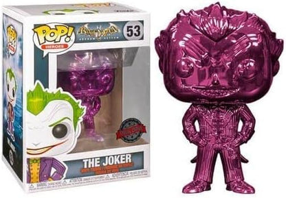 BATMAN:ARKHAM ASYLUM - JOKER PURPLE CHROME MCM EXC FUNKO POP! VINYL FIGURE #53