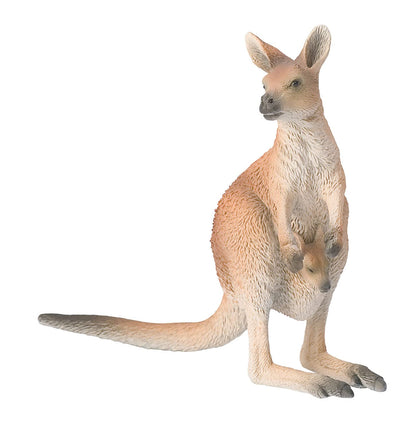 Bullyland 63565 Toy Red Giant Kangaroo Approx. 4.6" Animal Figure, Detailed PVC Free, Ideal as a Cake Topper and Small Gift for Children Aged 3+