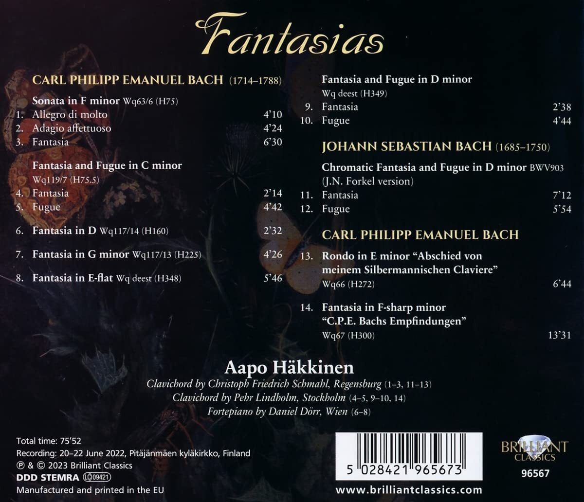 C.P.E. Bach: Fantasias