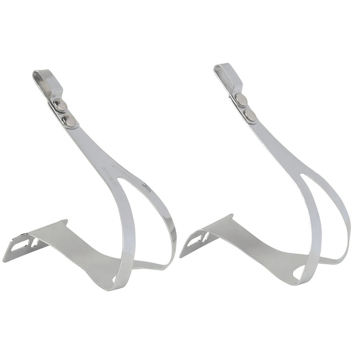Zefal Christophe Steel 50 Toe Clips - Metallic