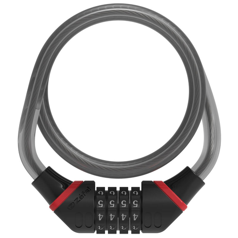 Zéfal K-Traz C6, Candado de Bicicleta Espiral con Combinación - Candado de bicicleta con soporte - Candado para bicicleta, scooter, bicicleta eléctrica y scooter