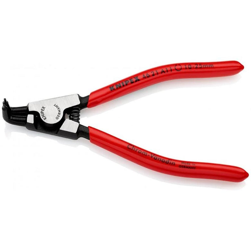 Knipex Circlip Pliers for internal circlips in bore holes black atramentized, plastic coated 130 mm 44 21 J11
