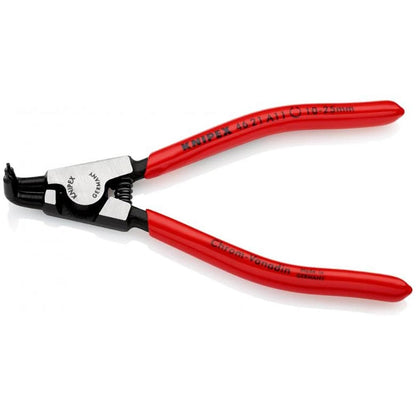 Knipex Circlip Pliers for external circlips on shafts black atramentized, plastic coated 125 mm (self-service card/blister) 46 21 A11 SB
