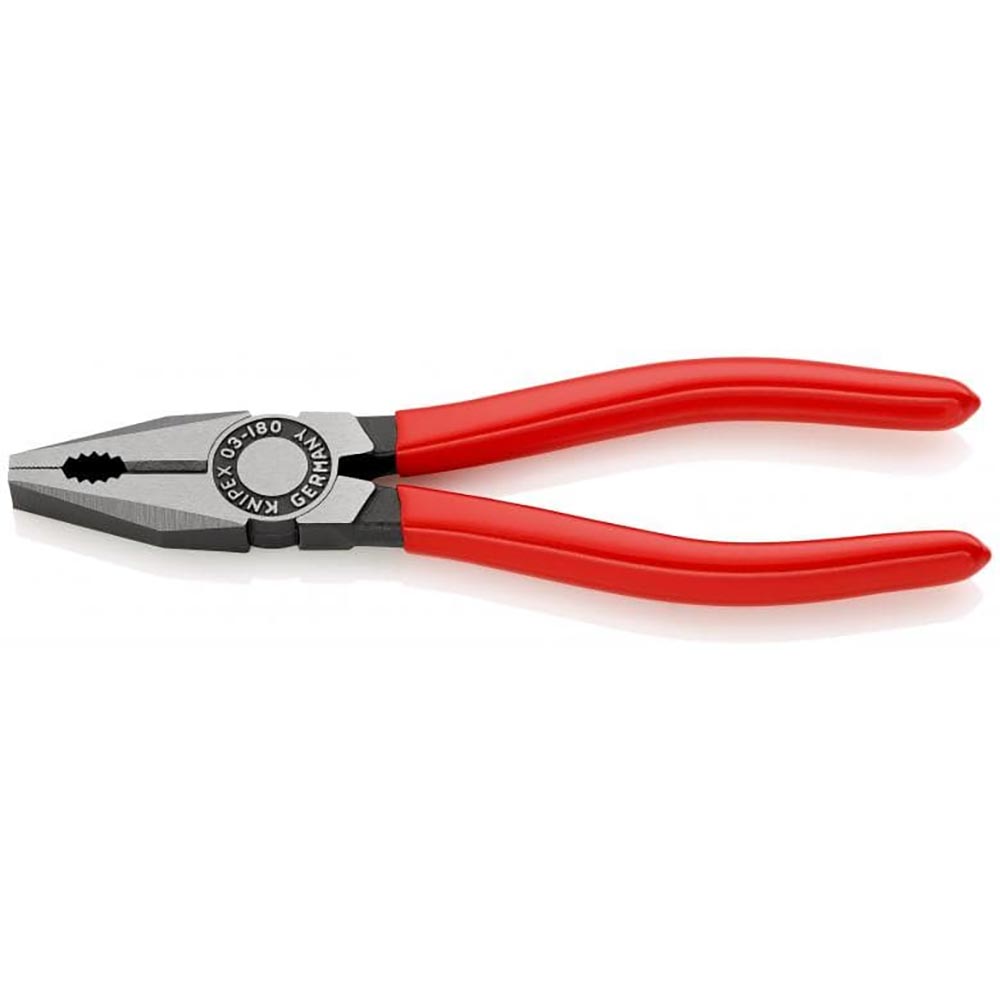 Knipex High Leverage Combination Pliers black atramentized, plastic coated 200 mm (self-service card/blister) 02 01 200 SB