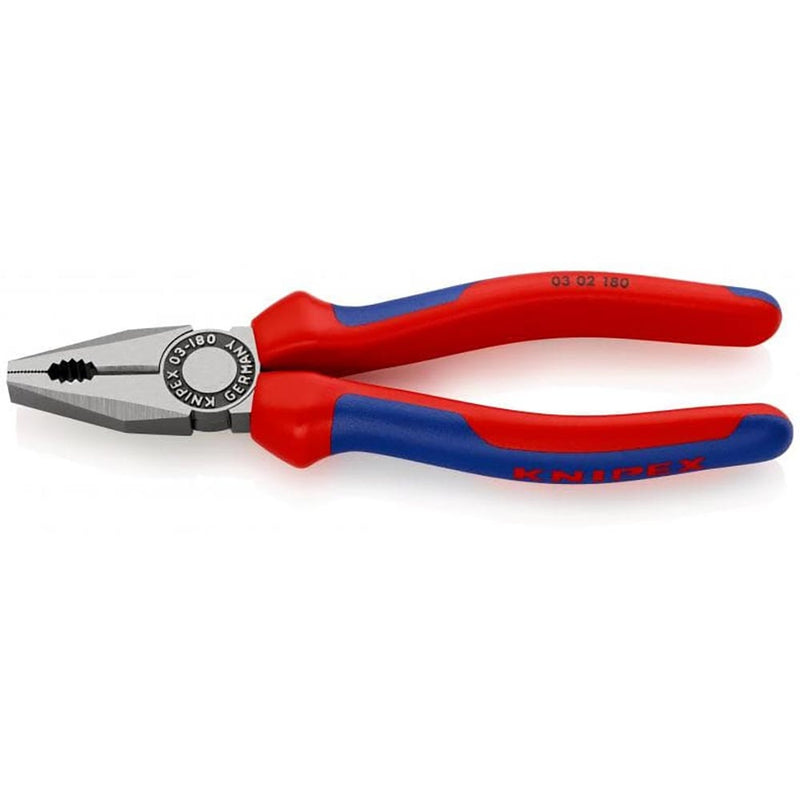 Knipex High Leverage Combination Pliers chrome-plated, with multi-component grips 200 mm 02 05 200