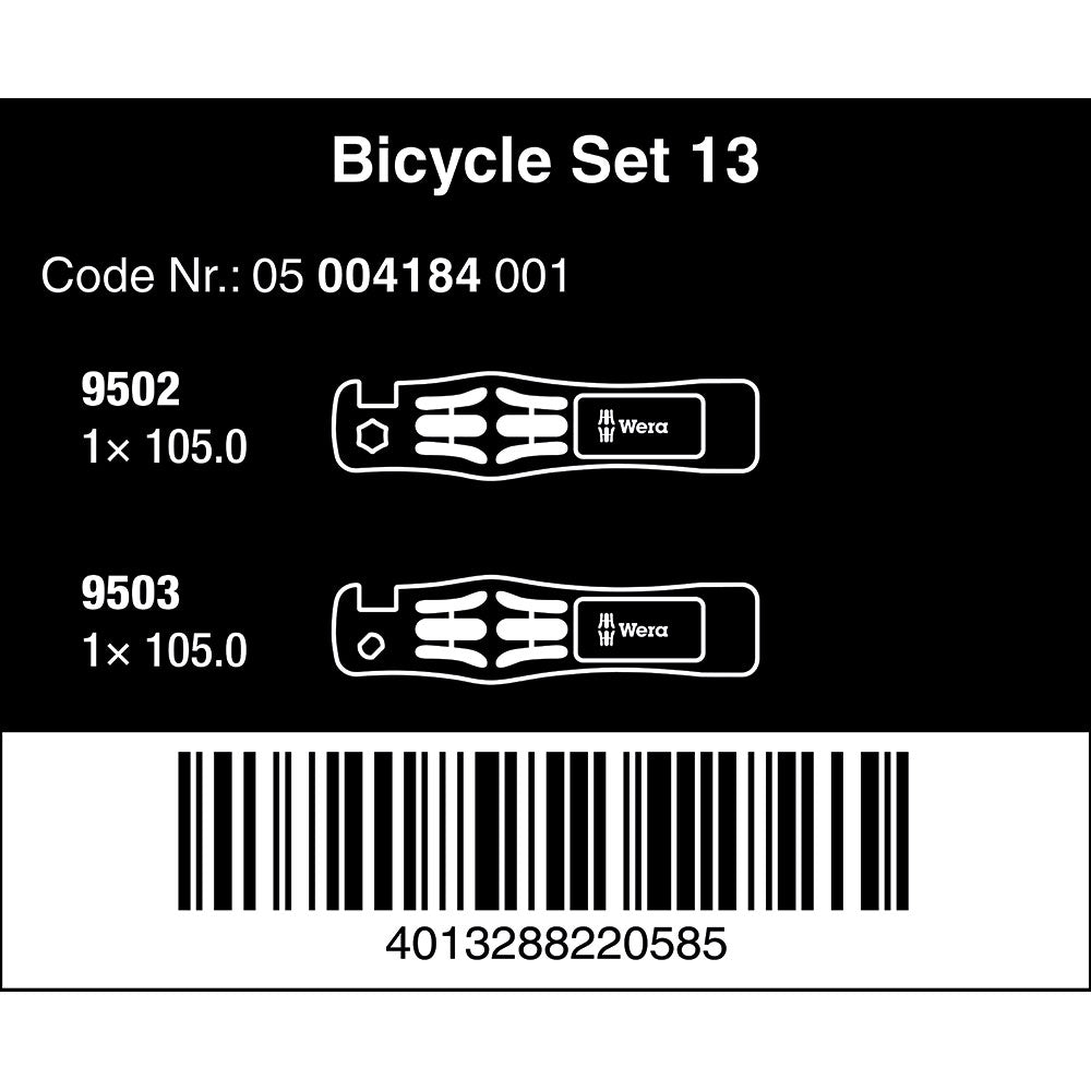 Wera 05004184001 Bicycle 13 Tyre Jack, 2-Piece Set