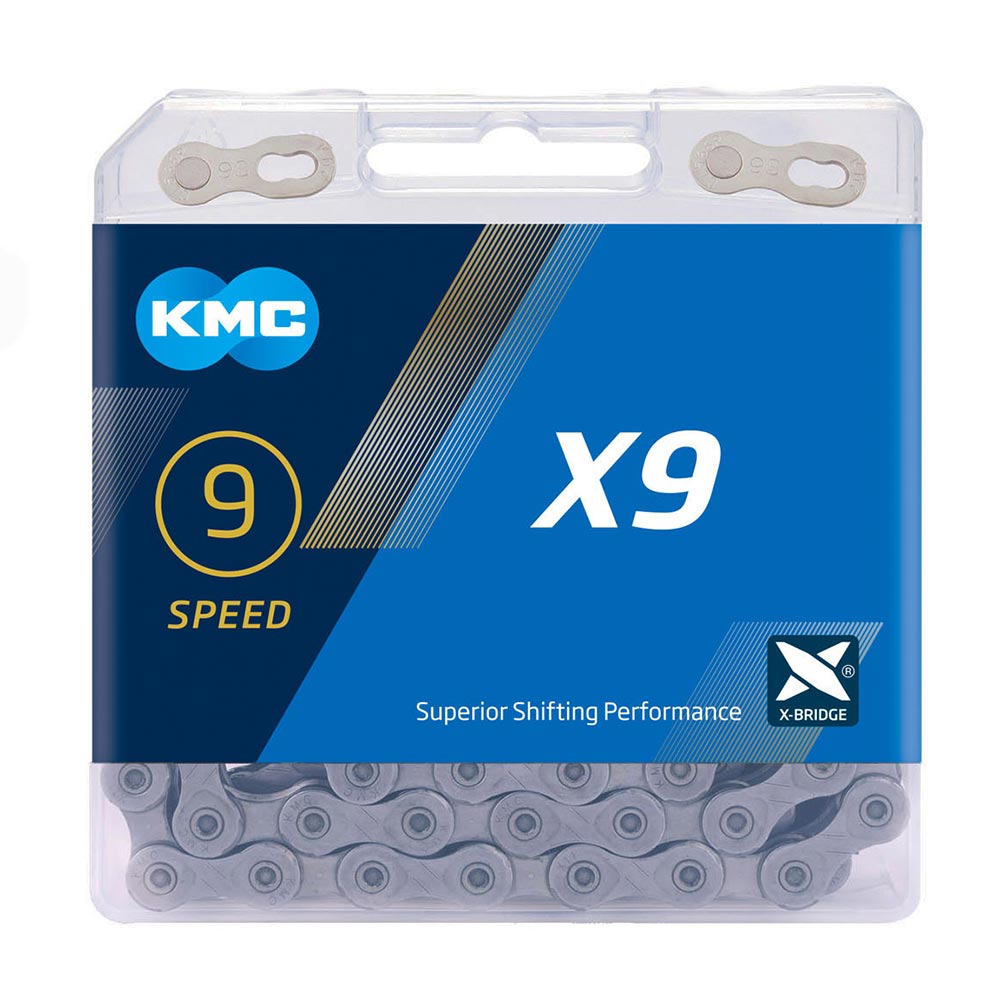 KMC Unisex – Erwachsene X9SL Ti-N X9 SL 9-Fach Kette, 114 Glieder
