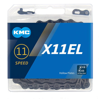 KMC X11EL Black Chain 118L cycle bike chain