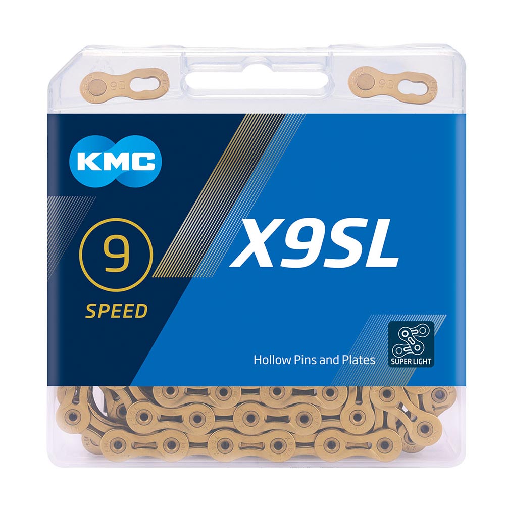 KMC Unisex – Erwachsene X9SL Ti-N X9 SL 9-Fach Kette