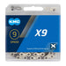 KMC Unisex – Erwachsene X9SL Ti-N X9 SL 9-Fach Kette, 114 Glieder