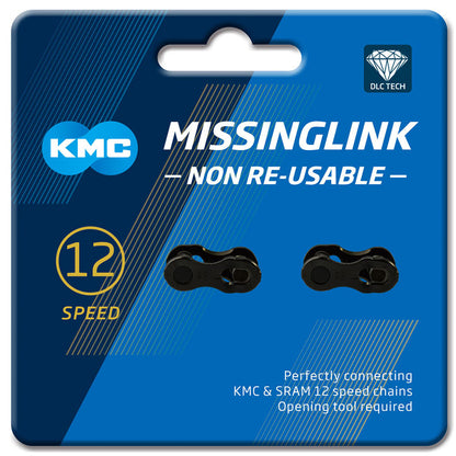 KMC MissingLink 12 NR DLC Kettenschloss 1/2×11/128' // For 12-fach Chain