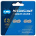 KMC MissingLink 12 NR EcoProteQ Kettenschloss 1/2×11/128' // For 12-fach Chain