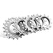 Miche 1/8 Integrated Fixed Track Sprocket, Silver, 15t