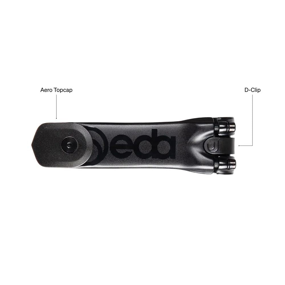 DEDA-ELEMENTI SUPERBOX stem/attacco 100 mm, S-DCR System, POB Finish, Alloy 6061, 82° Attacke, schwarz/schwarz, 100mm