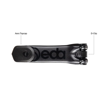 DEDA-ELEMENTI SUPERBOX stem/attacco 100 mm, S-DCR System, POB Finish, Alloy 6061, 82° Attacke, schwarz/schwarz, 100mm