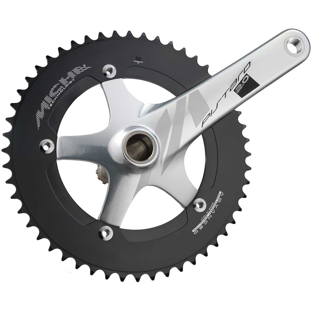 Miche Pistard 2.0 Crankset, Silver, 170mm 49T